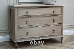 Large Vintage Antique Victorian Solid Oak Chest Of Drawers