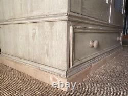 Large Vintage Continental Pine Wardrobe/ Storage Larder Cupboard French Armoire