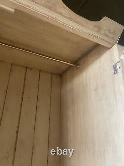 Large Vintage Continental Pine Wardrobe/ Storage Larder Cupboard French Armoire