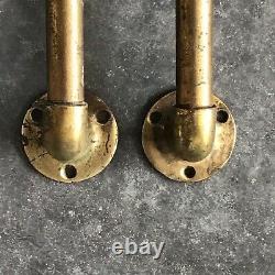 Large Vintage Industrial Brass Door Handle Center 2 Center Drawer Pull Style 34