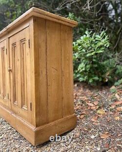 Large Vintage Pine Sideboard School Hall Toy Cupboard Storage Kitchen Cabinet