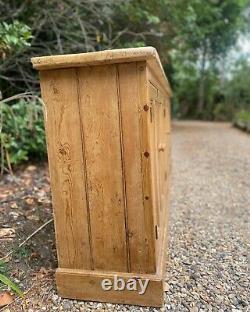 Large Vintage Pine Sideboard School Hall Toy Cupboard Storage Kitchen Cabinet