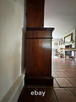 Large Vintage Victorian Style Glazed Bookcase Display Cabinet Cupboard Dresser