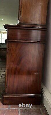 Large Vintage Victorian Style Glazed Bookcase Display Cabinet Cupboard Dresser