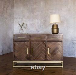 Large beautiful Cabinet J. N Rusticus Montrose Large Chevron Cabinet