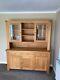 Large light oak display cabinet sideboard, immaculate condition