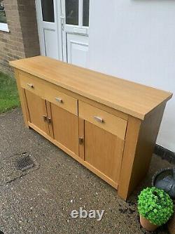 Large solid oak sideboard