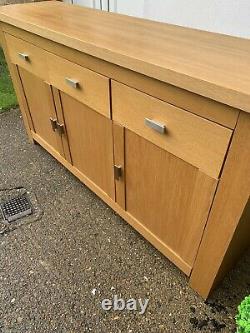 Large solid oak sideboard