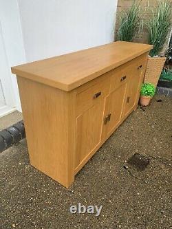 Large solid oak sideboard