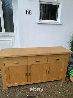 Large solid oak sideboard