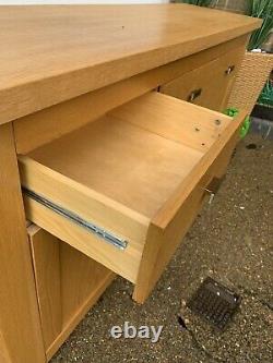 Large solid oak sideboard