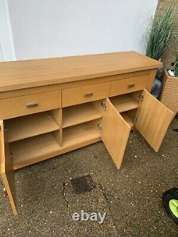 Large solid oak sideboard