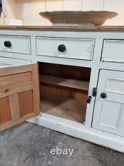 Large vintage welsh dresser sideboard vintage cupboard storage F&B distressed