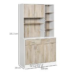 Larger Kitchen Larder Cupboard Buffet Storage Cabinet Server Sideboard Drawers