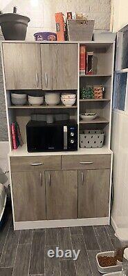 Larger Kitchen Larder Cupboard Buffet Storage Cabinet Server Sideboard Drawers