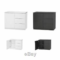 Living Room Furniture Sideboards Bookcase TV Cabinets Black or White CLEARANCE