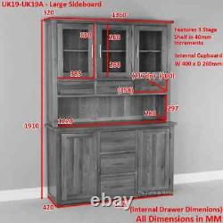 London Oak Large Dresser Kitchen Dining Room UK19-UK19A