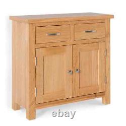 London Oak large Cabinet Light Solid Wood Small Cupboard with Drawers