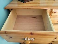 Lovely Large Pine Chest Of Drawers 5+2