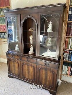 Mahogany Furniture, Free Standing Unit Home, Antique Veneer, Dark, Tall, Large