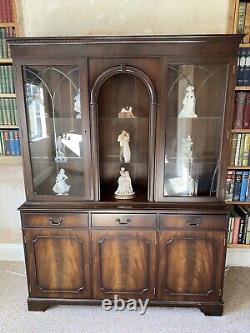 Mahogany Furniture, Free Standing Unit Home, Antique Veneer, Dark, Tall, Large