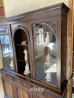 Mahogany Furniture, Free Standing Unit Home, Antique Veneer, Dark, Tall, Large