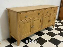 Malvern Shaker large oak four door two drawer sideboard RRP £400 Delivery