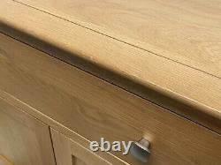 Malvern Shaker large oak four door two drawer sideboard RRP £400 Delivery