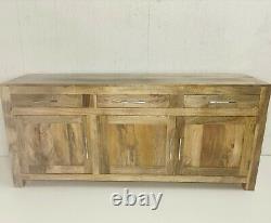 Mango Hardwood Large Sideboard3 cabinet doors, 4 shelves and 3 drawers on top