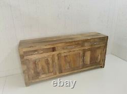 Mango Hardwood Large Sideboard3 cabinet doors, 4 shelves and 3 drawers on top