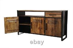 Mango Wooden Large Sideboard with 3 Doors and 1 Drawer with enough Storage Space