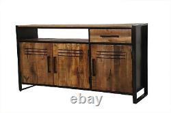 Mango Wooden Large Sideboard with 3 Doors and 1 Drawer with enough Storage Space