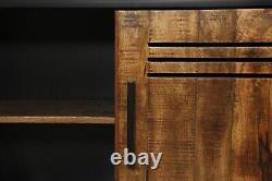 Mango Wooden Large Sideboard with 3 Doors and 1 Drawer with enough Storage Space