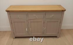 Marbury Putty Grey Large 3 Drawer 3 Door Sideboard -SLIGHT SECONDS-PUT26-F195