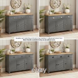 Marbury Slate Grey Large 3 Drawer 3 Door Sideboard -SLIGHT SECONDS-SLA26-F238