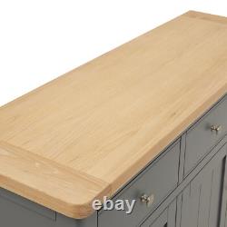 Marbury Slate Grey Large 3 Drawer 3 Door Sideboard -SLIGHT SECONDS-SLA26-F238