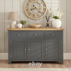 Marbury Slate Grey Large 3 Drawer 3 Door Sideboard -SLIGHT SECONDS-SLA26-F246