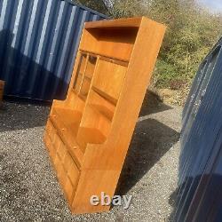 Mid Century Teak Nathan Wall Unit, Large Vintage Dresser With Cupboard & Drawers