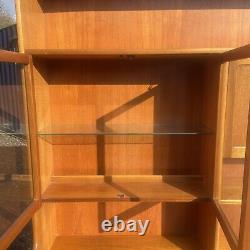 Mid Century Teak Nathan Wall Unit, Large Vintage Dresser With Cupboard & Drawers