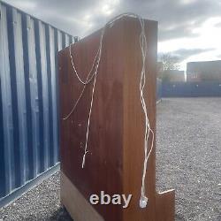 Mid Century Teak Nathan Wall Unit, Large Vintage Dresser With Cupboard & Drawers