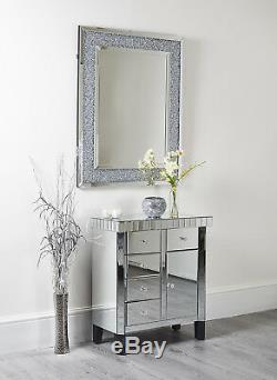 Mirror Furniture Door Drawer Sideboard Mirrored Chest Cabinet Storage Unit Nest