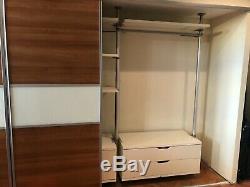 Modern IKEA Stolmen with Large Wardrobe Sliding Doors, Drawers, Rail & Shelves