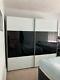 Modern Large Glass Doors Sliding Bedroom Cupboards Sold With Matching Drawer Set