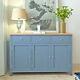 Modern Large Oak Sideboard Wooden Chest of 3 Drawers Cabinet with 3 Doors