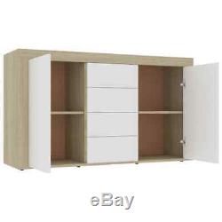 Modern Large Sideboard Storage Cabinet With 2 Doors 4 Drawers Cupboard Cabinet New