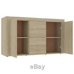 Modern Large Sideboard Storage Cabinet With 2 Doors 4 Drawers Cupboard Cabinet New