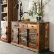 Modern Reclaimed Boat Wood 3 Doors and 3 Drawers Large Sideboard for Dining Room