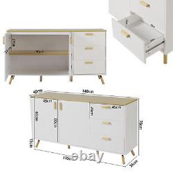 Modern Sideboard Buffet Cabinet Drawer Chest TV Stand Coffee Table Wood Cupboard