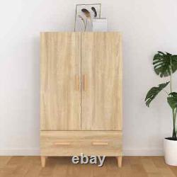Modern Wooden Large Home Sideboard Storage Cabinet Unit With 2 Doors 1 Drawer