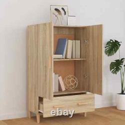 Modern Wooden Large Home Sideboard Storage Cabinet Unit With 2 Doors 1 Drawer